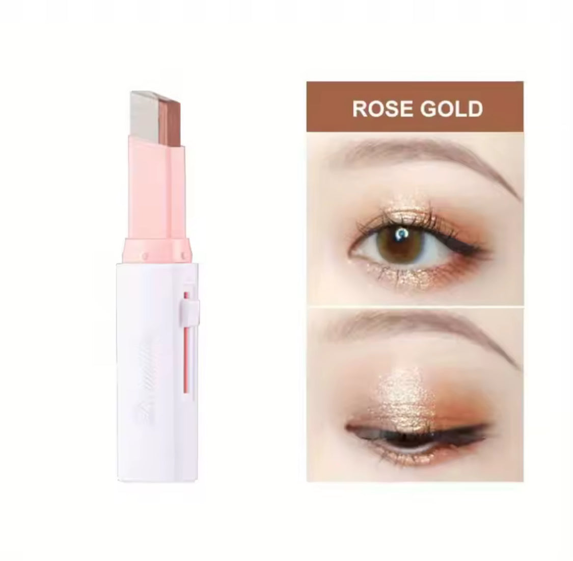 Glam Duo Eye Shadow Stick - creamy easy-to- apply eye color crayon