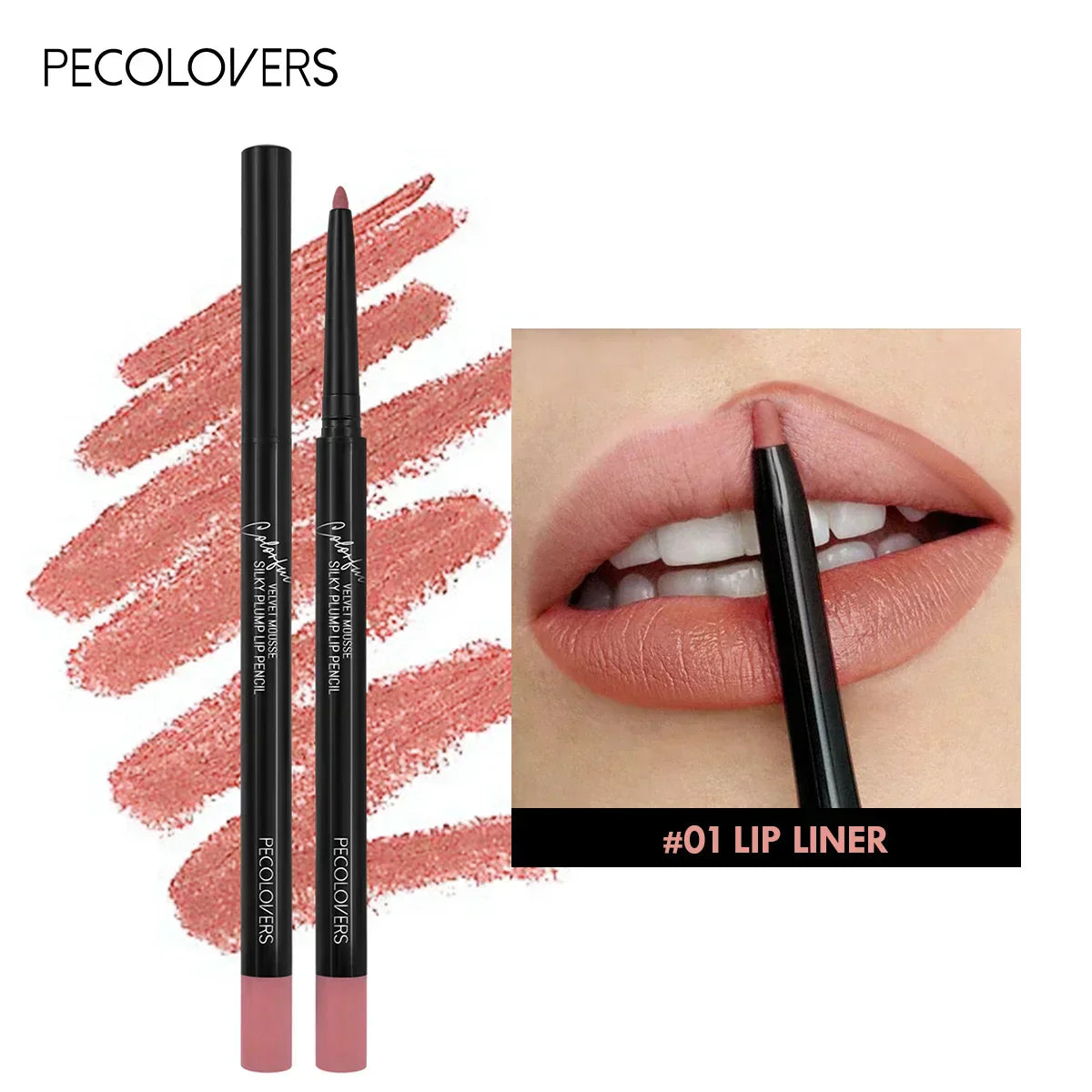 Contour Matte Lip Liner- with matte finish, prevents color bleeding