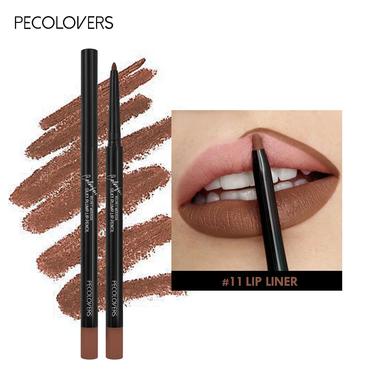 Contour Matte Lip Liner- with matte finish, prevents color bleeding