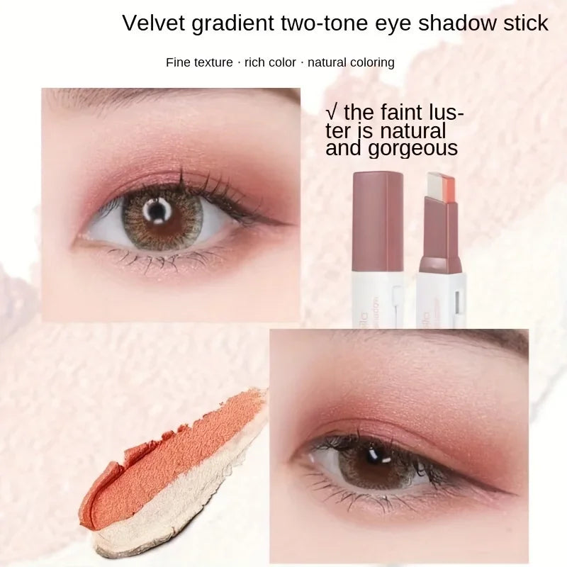 Glam Duo Eye Shadow Stick - creamy easy-to- apply eye color crayon             