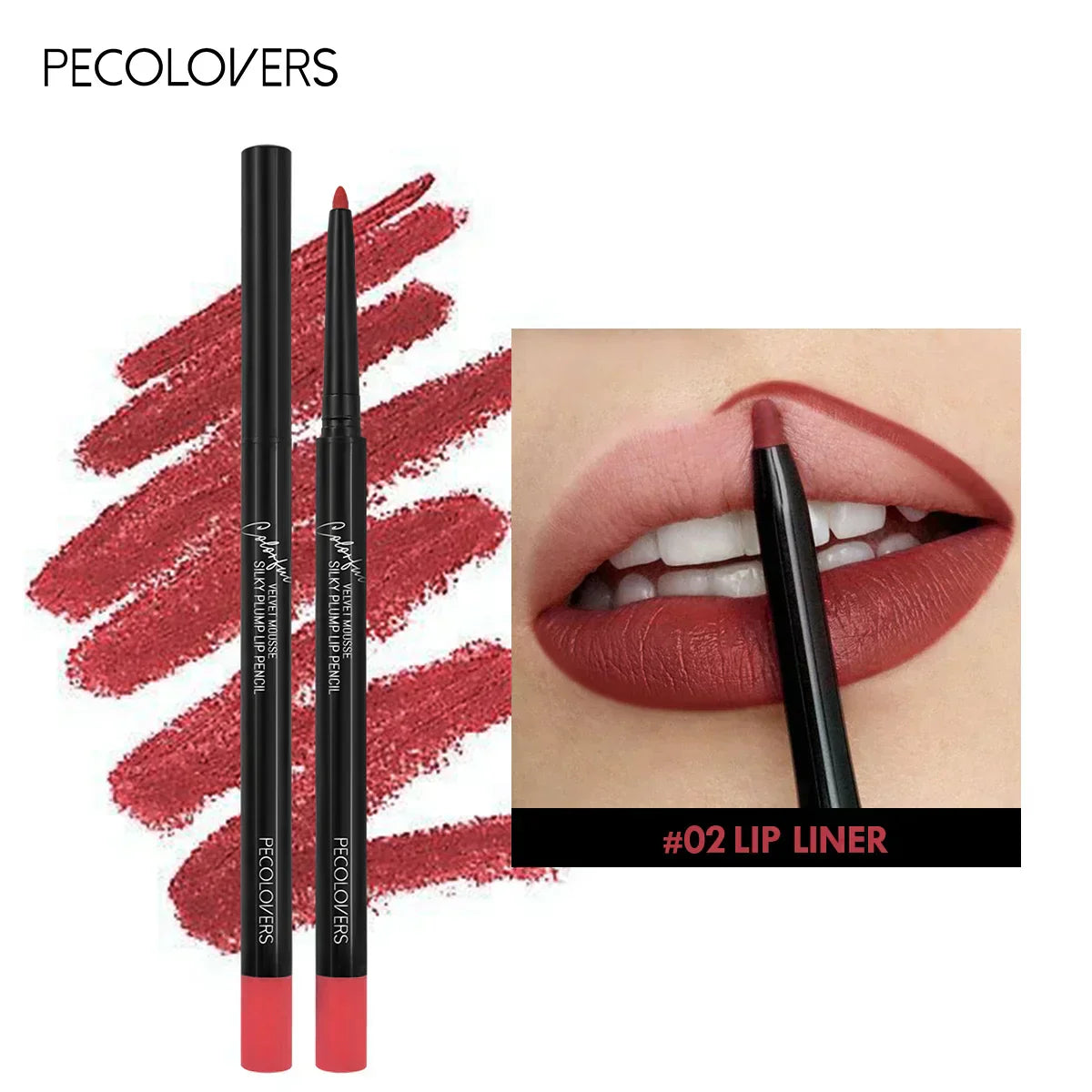 Contour Matte Lip Liner- with matte finish, prevents color bleeding
