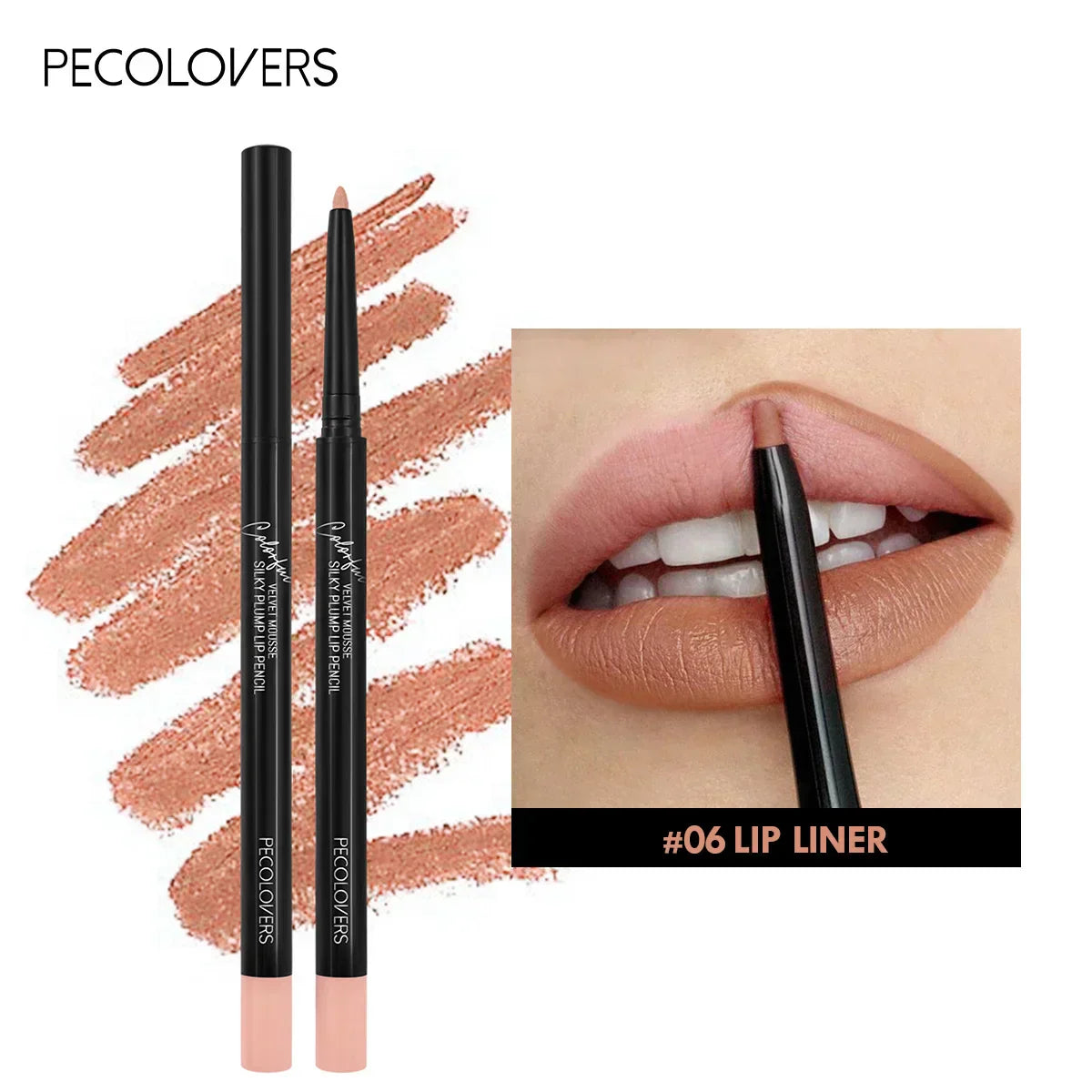 Contour Matte Lip Liner- with matte finish, prevents color bleeding