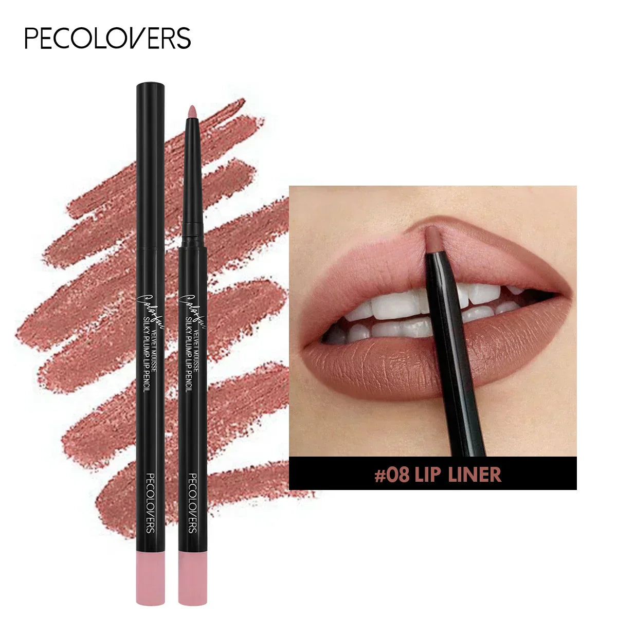 Contour Matte Lip Liner- with matte finish, prevents color bleeding