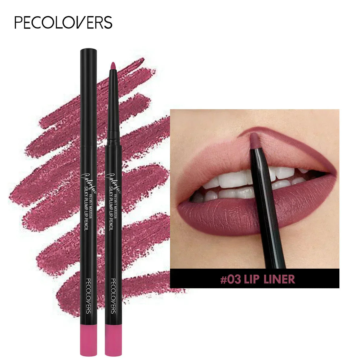 Contour Matte Lip Liner- with matte finish, prevents color bleeding